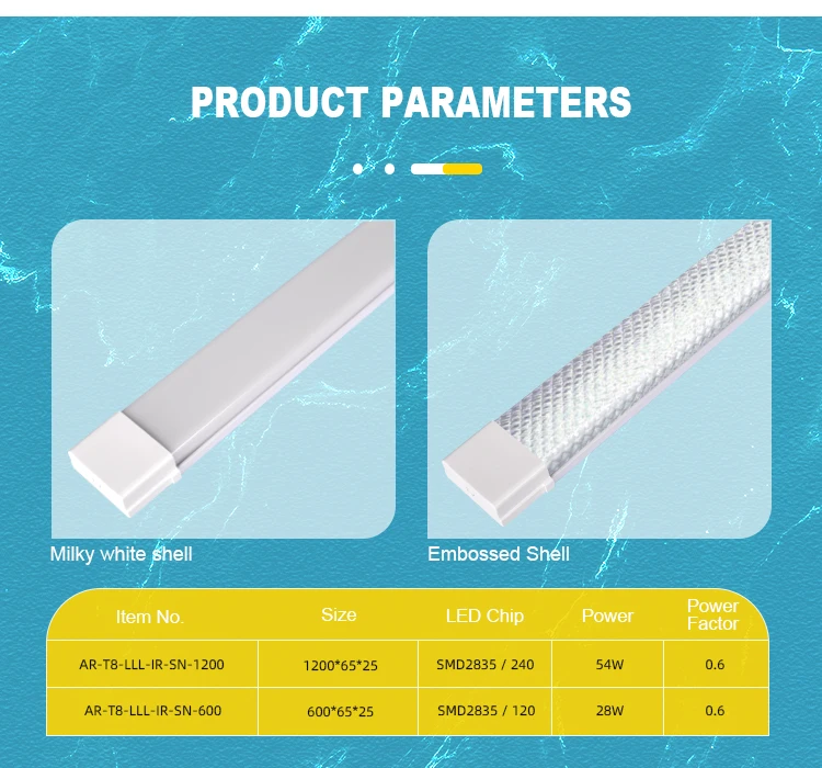 Price Advantage Modern Indoor Lighting 28w 54W 2Ft 4Ft Square Linear Lamp Batten Led Light