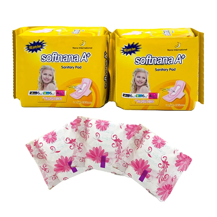 Eco-friendly Biodegradable Disposable Sanitary Napkin for Women Super Absorbent Panty Liner Made From Organic Cotton and Paper