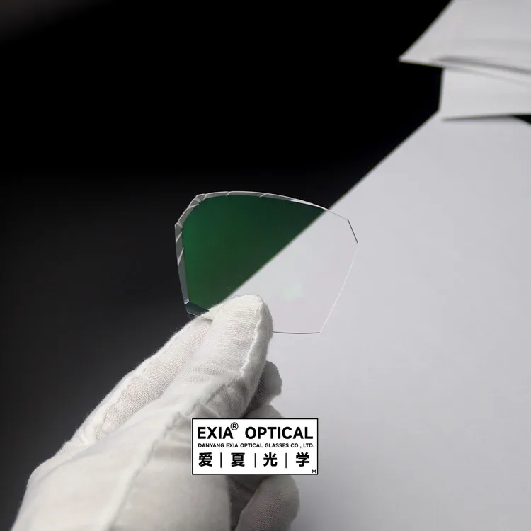 EXIA X26CUT2 Photochromic Pink MR-8 1.61 Rimless Cutting Lenses HMC Anti-Reflective Coatings Green HMC