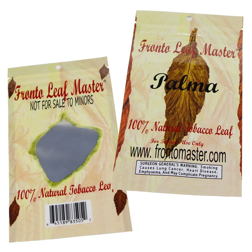 Изготовленный На Заказ напечатанные resealable табачная упаковка мешок алюминиевой фольги сигары ziplock Обертки