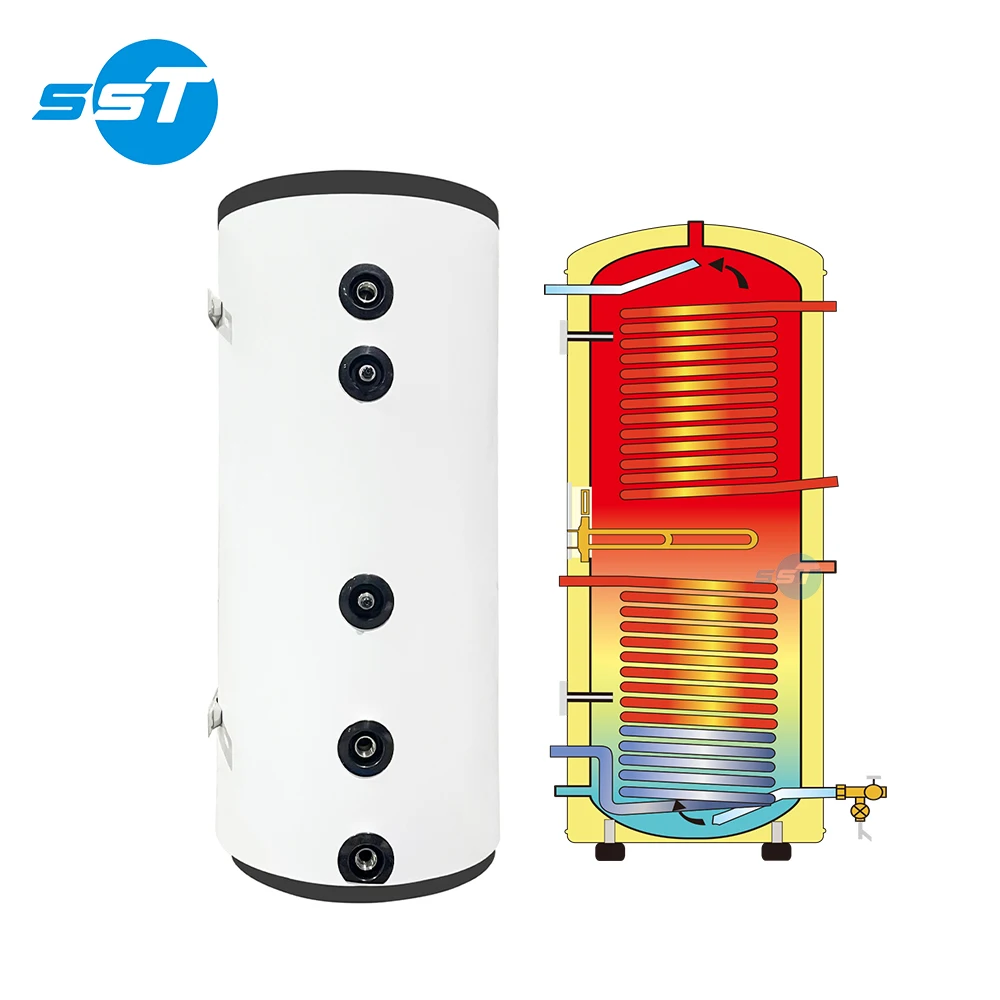 Denmark 200 литр Beholdere Til Luft Vand Varmepumper sisolereret Akkumuleringstank DHW & нагревательный водяной тепловой насос водонагреватель