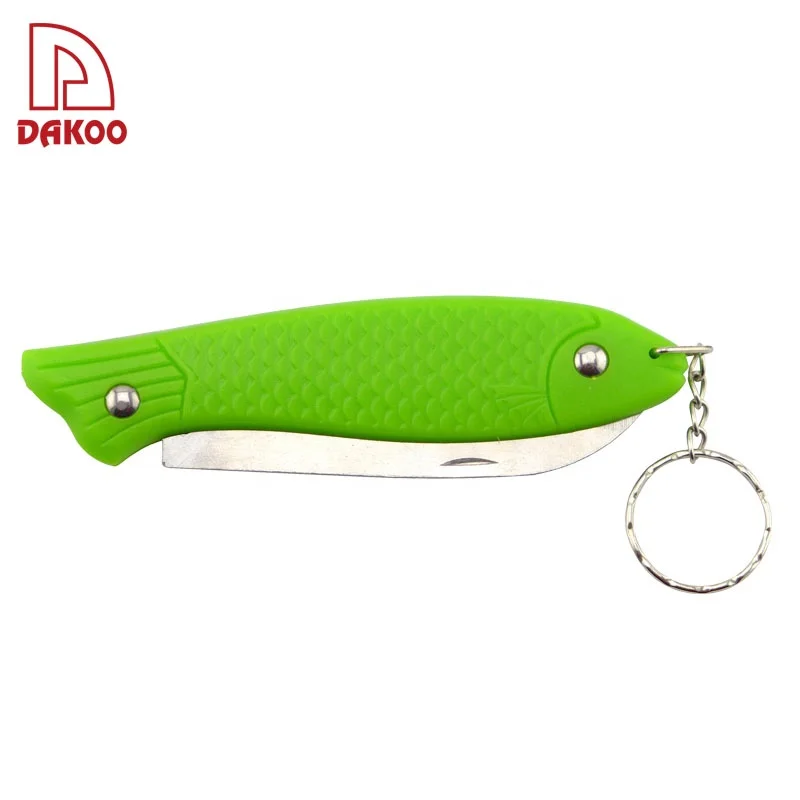 Green Color folding knife Pocket Knifes with ABS Handle