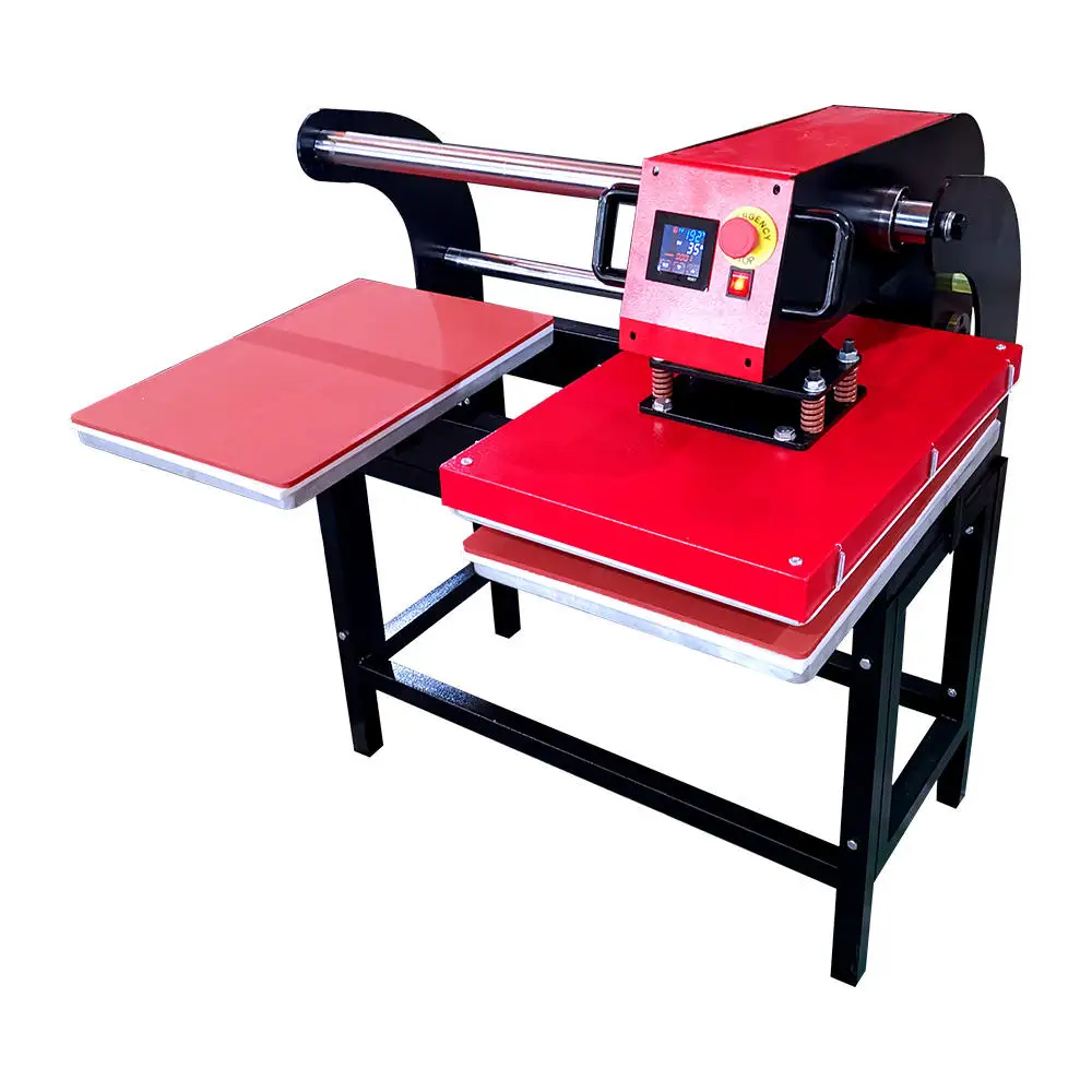 Bosim Dual Panel 40*50cm Heat press machine pneumatic power heat transfer press machine for sublimation dtg dtf printing press