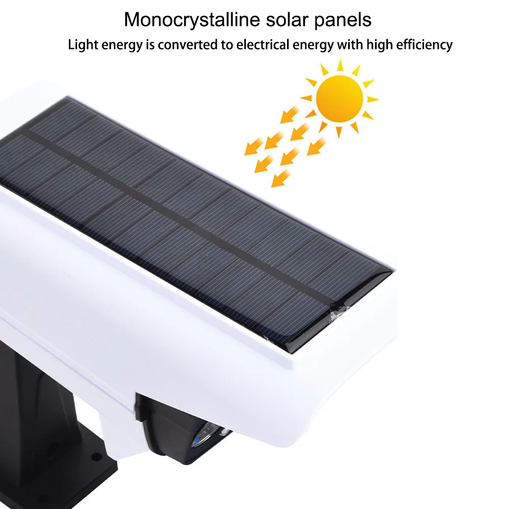 Simulation monitoring  camera solar sensor wall lamp LED strong light outdoor
