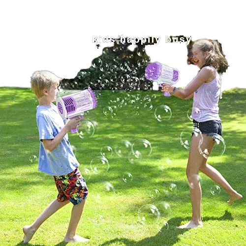 Wholesale Automatic Bazooka Gatling Bubble Toys Gun,Bubble Machine Gun Toy,Gatling Bubble Machine Electric Bubble Gun Summer Toy