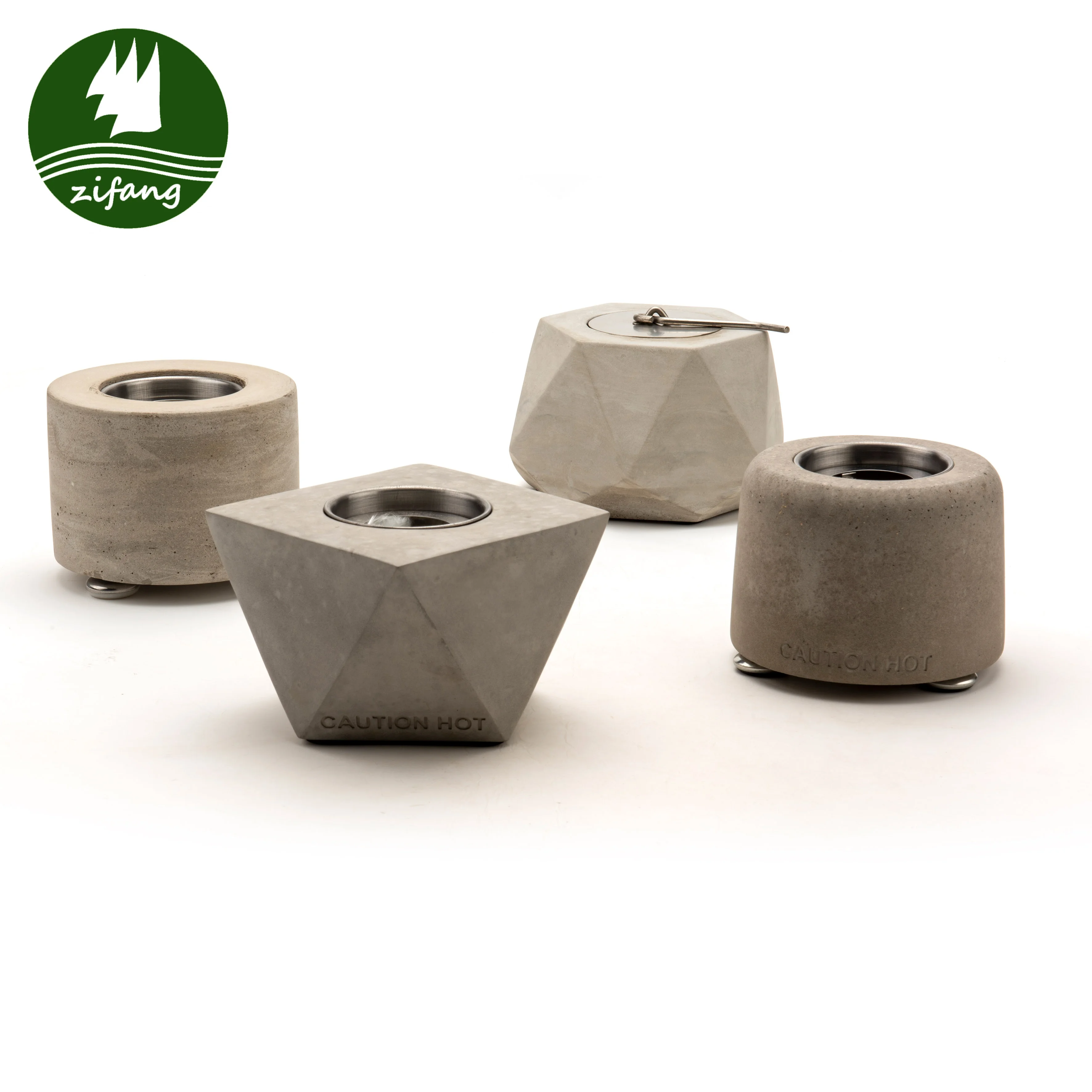 Wholesale Indoor Outdoor Concrete Bowl Fireplace Mini Desktop Coffee Table Top Tabletop Portable Bio Ethanol Fire Place Burner