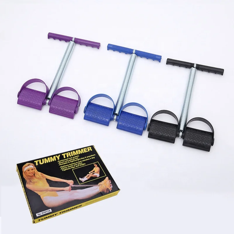 Elastic Sit Up Pull Rope Spring Tension Foot Pedal Double Spring Single Spring Tummy Trimmer