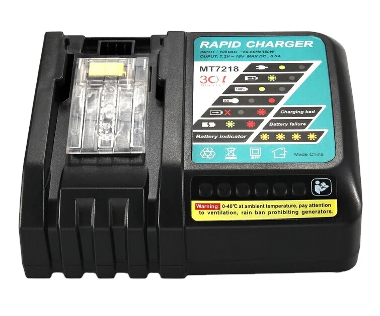 Battery Charger DC18RC DC18RA Compatible with Ma ki ta 14.4V-18V LXT Lithium-ion Battery BL1815 BL1830 BL1850 BL1820B BL1860