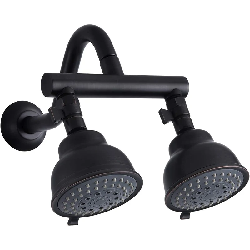 multi-function high-pressure rainfall ORB Chrome shower combo with nozzle 2 in 1 shower system dual-function shower faucet set