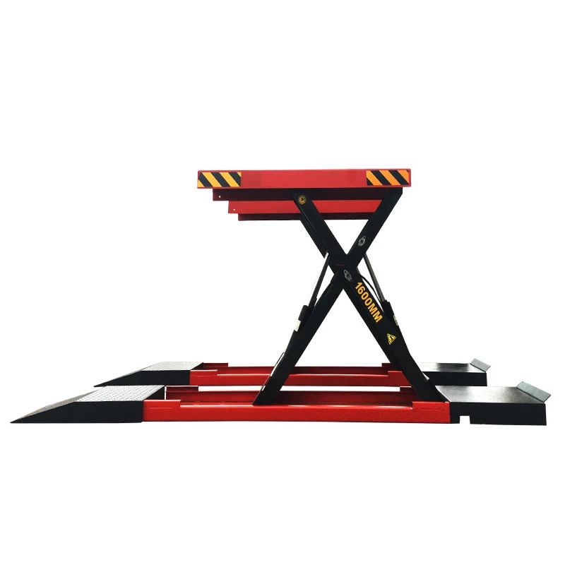 Fostar ODM CE Approved Two-cylinder Drive 4000kg  1400MM Mid-rise Scissor Car Lift