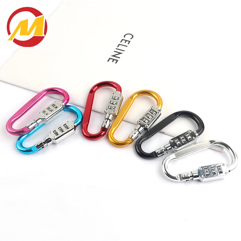 Newly Designed Aluminum Alloy with Combination Lock Pet Leash Dog Buckle Prevents Dog Loss Safety Locking Buckle