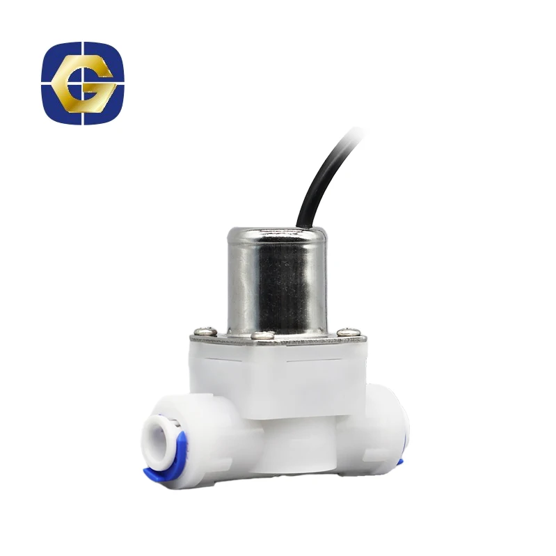 1/4 Quick connector DC24V Latching Solenoid Valve Power-On Holding Solenoid Valve for Drinking Water System