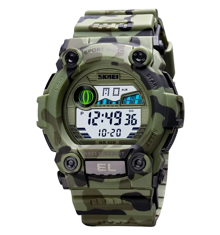SKMEI модные цифровые часы оптом Роскошные наручные мужские для мужчин