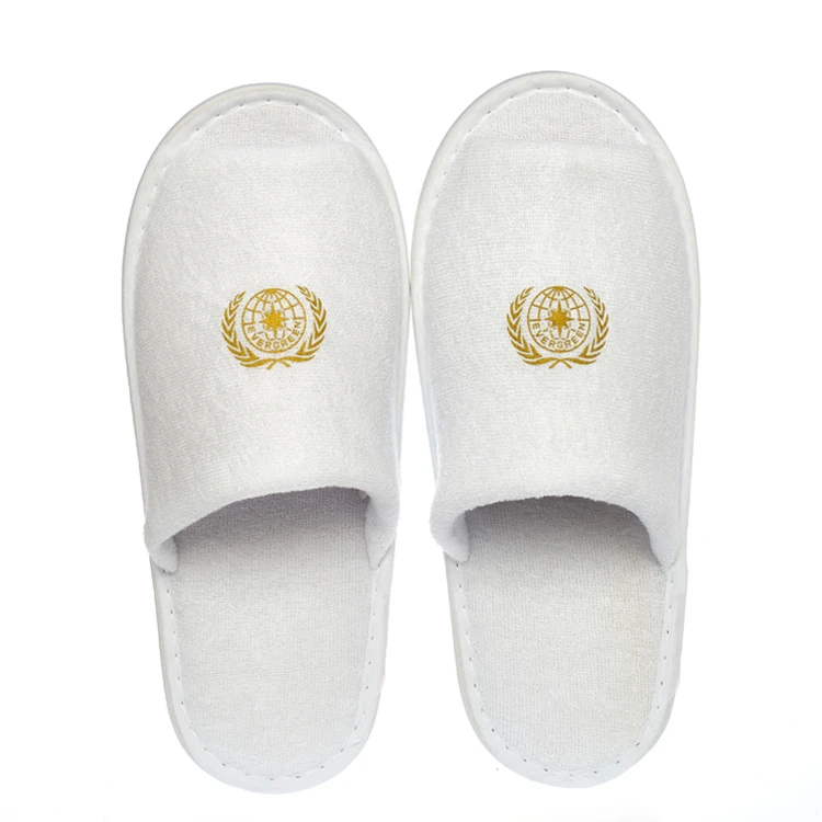 custom high quality hotel room slippers disposable hotel slippers