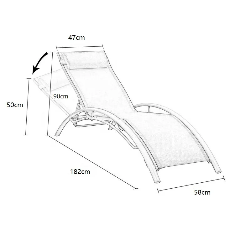 
Dream Discount Comfortable Modern Design Sectional Lounge Outdoor Cheap Garden Sun Loungers 