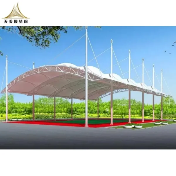 2025 New Design Architecture Tennis  Sport Court Tent Waterproof Structure Material Membrane Roof for Stadium Playground
