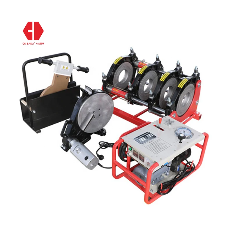 bada hdpe pipe 315-160mm hydraulic butt fuse machine mesin las hdpe pe pipe butt fusion welder 315 maquina termofusora hdpe