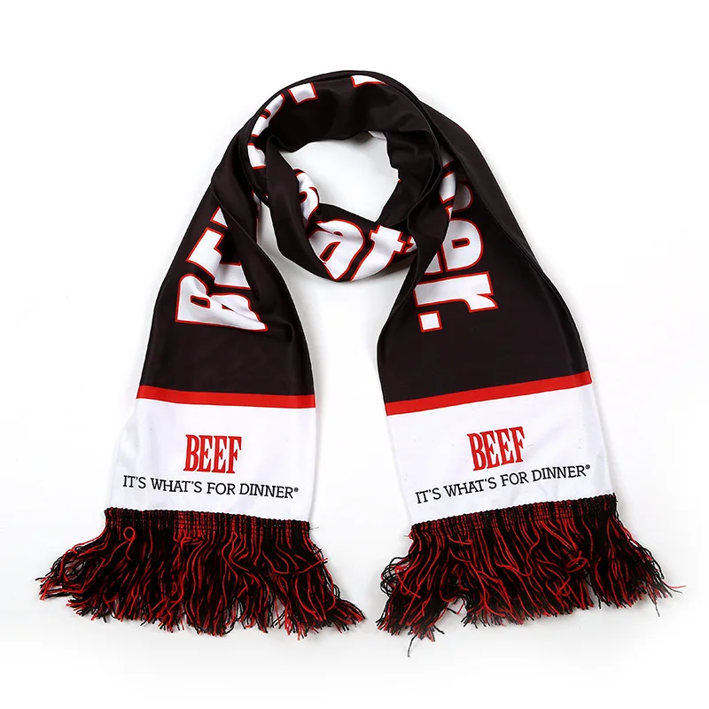 Custom Made Football Scarf Football Fan Accessories Knitting Soccer Scarf