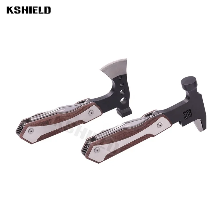 
Hot Sell Popular Camping Tools Multifunctional with sheath Axe hammer 9 in 1hunting axe multifunction camping survive Mining axe 