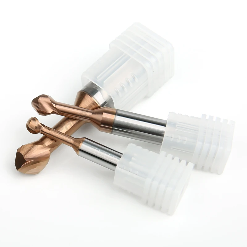 PHIPPS Arch Cutter tungsten steel carbide lollipop ball end mill solid carbide HRC55 cutting tool for mould steel