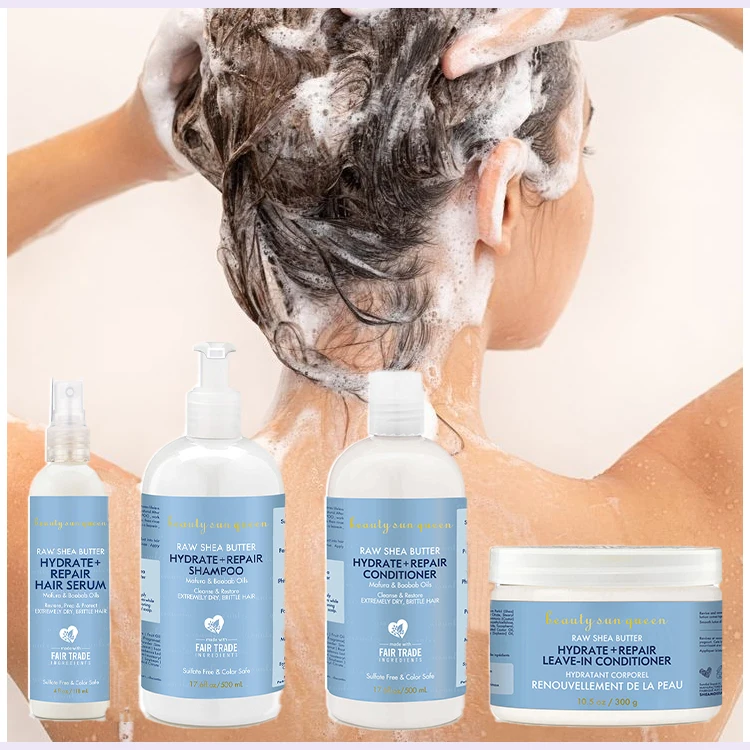 Oem Shea Moisture Shampoo And Conditioner Set Extract Anti-dandruff Moisturizing Shampoo for Oil Hair