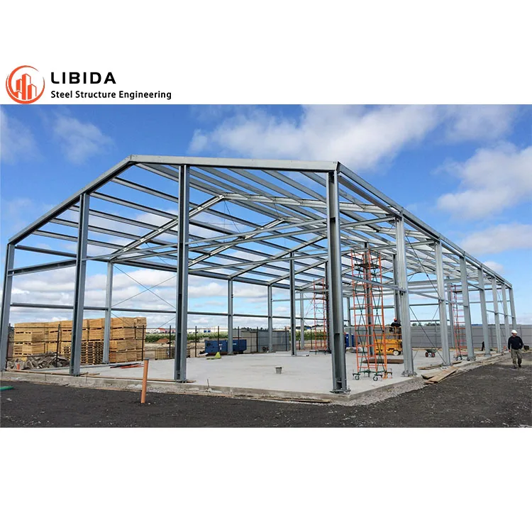 Custom design metal frame structure warehouse hangar workshop factory industrial prefabricated steel buildings steel structures