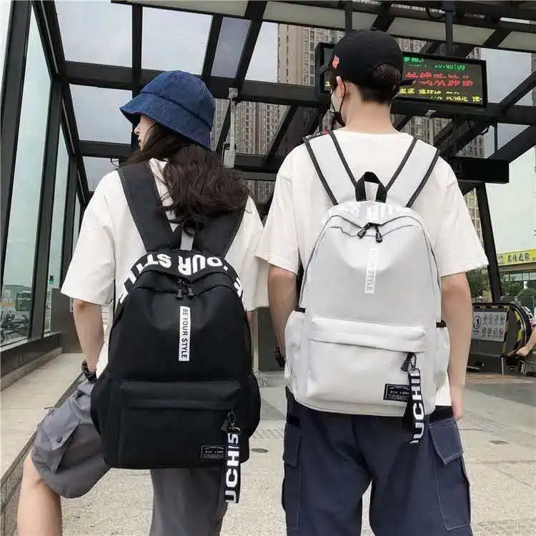 RU Small Travel Solid Color Backpack Student Girl School Bags For Teenage College Wind Women Schoolbag Cheap Backpacks