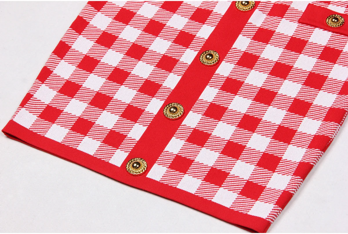 2024 spring women fashion skirt luxury  tweed skirt women fashion tweed mini skirt