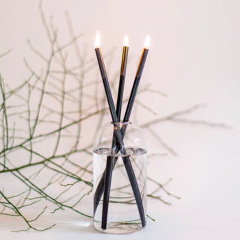 Luxury Home Decor Aromatherapy Diffuser Set with 12 Black Fiber Sticks