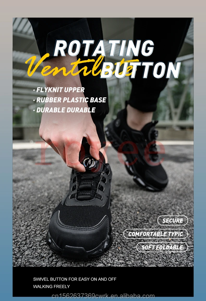 purcture proof smash proof safety shoes men for work Shoes Safety Boots for Men work boots Steel Toe Shoe Fly knitting Steel Toe