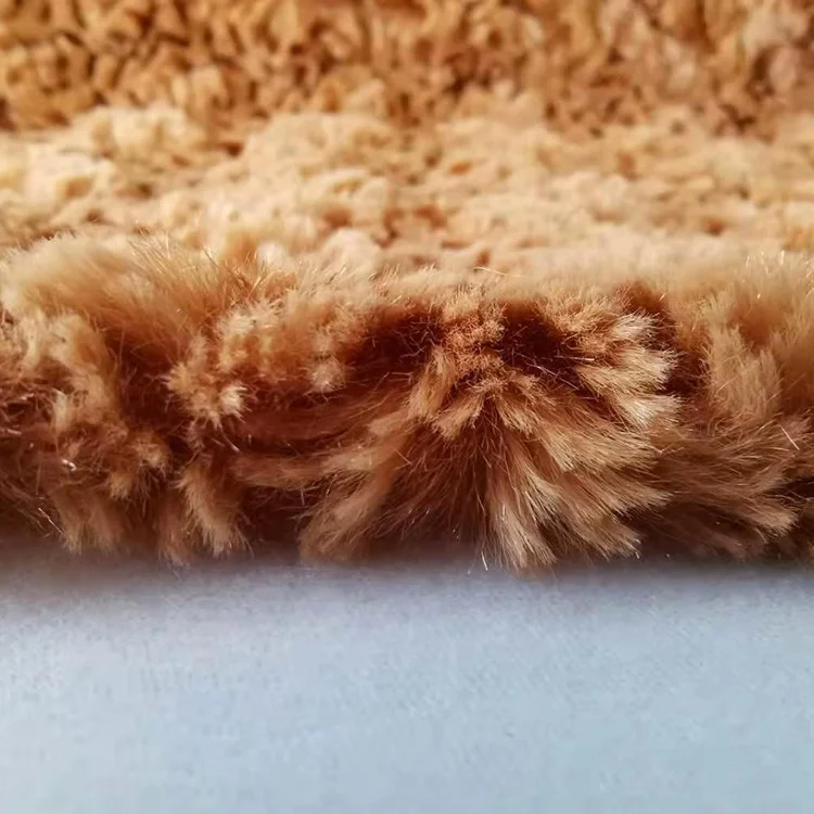 2021 Custom PV Custom 100% Polyester Plush Toy teddy bear twisted fur fabric