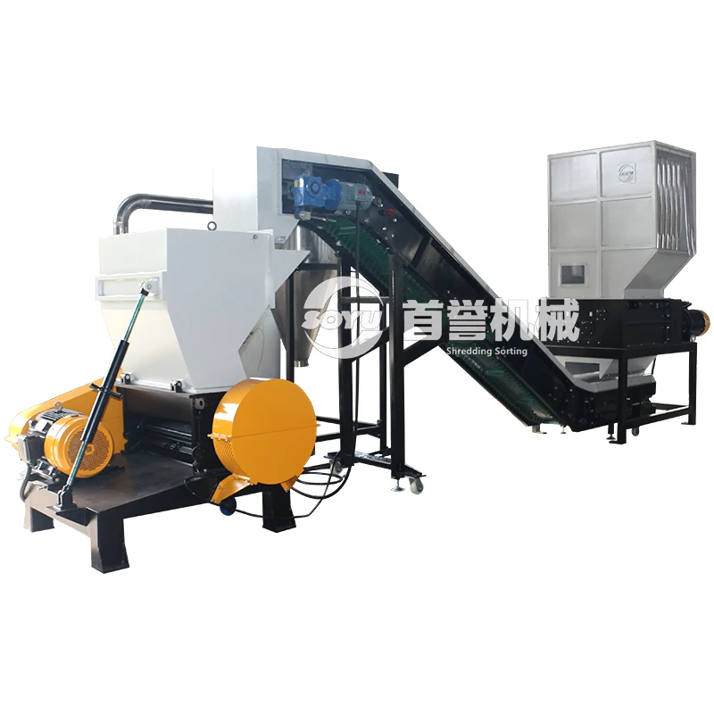 Custom Multifunctional Drum Barrel Machine IBC Container Barrel Plastic Washing Recycling Line