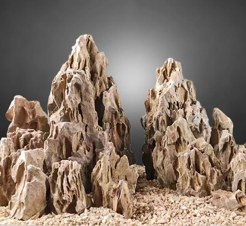 wholesaler aquarium decorative rock dragon stone/pine skin stone