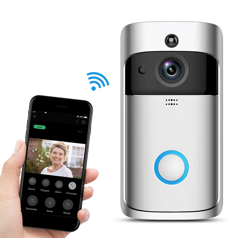 
Wireless door bell with camera and wifi and video wifi video door bell  (1600167411411)