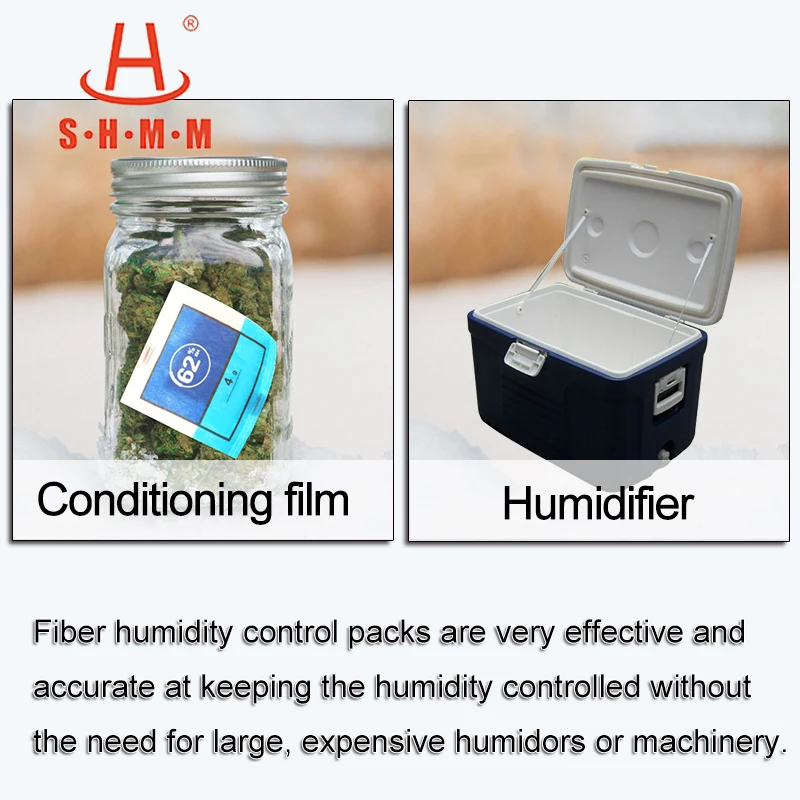 62 Percent RH 8g Humidifier ihumi 2 Way humidity Pack Dehumidifier 8gram Boveda humidor bag or packs Humidity control jar