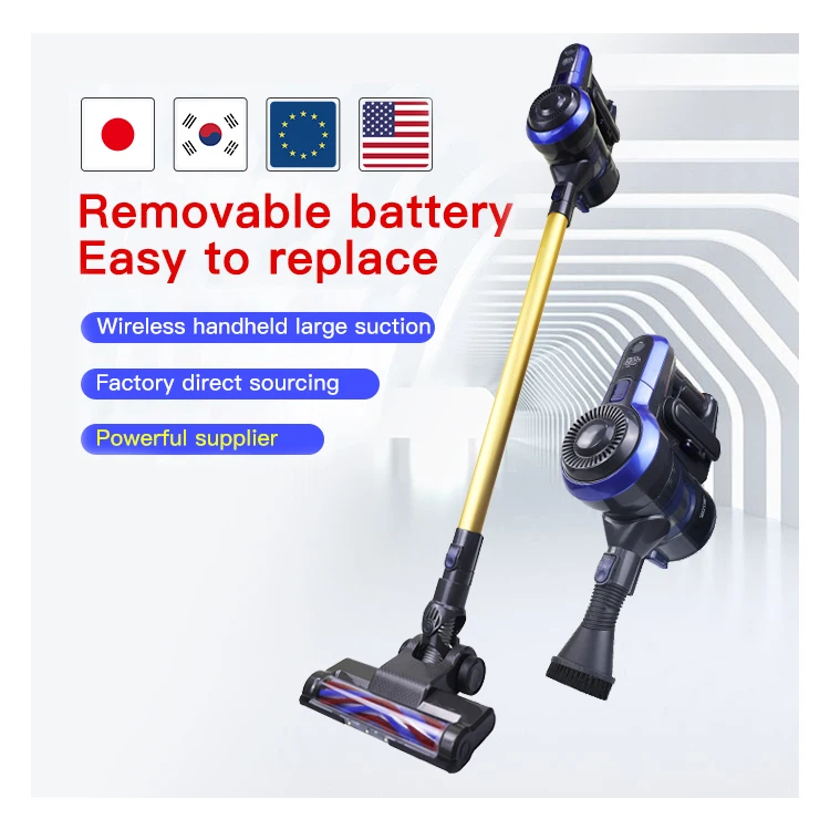 The most popular rechargeable handheld portable small wireless cordless stick upright vacuum cleaner for sale