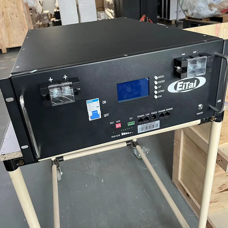 Eitai 48V 51.2V Rack Lithium Ion Battery Deep Cycle 48V 100Ah 200Ah 5Kwh 10Kwh Lifepo4 Pack For Solar Energy System