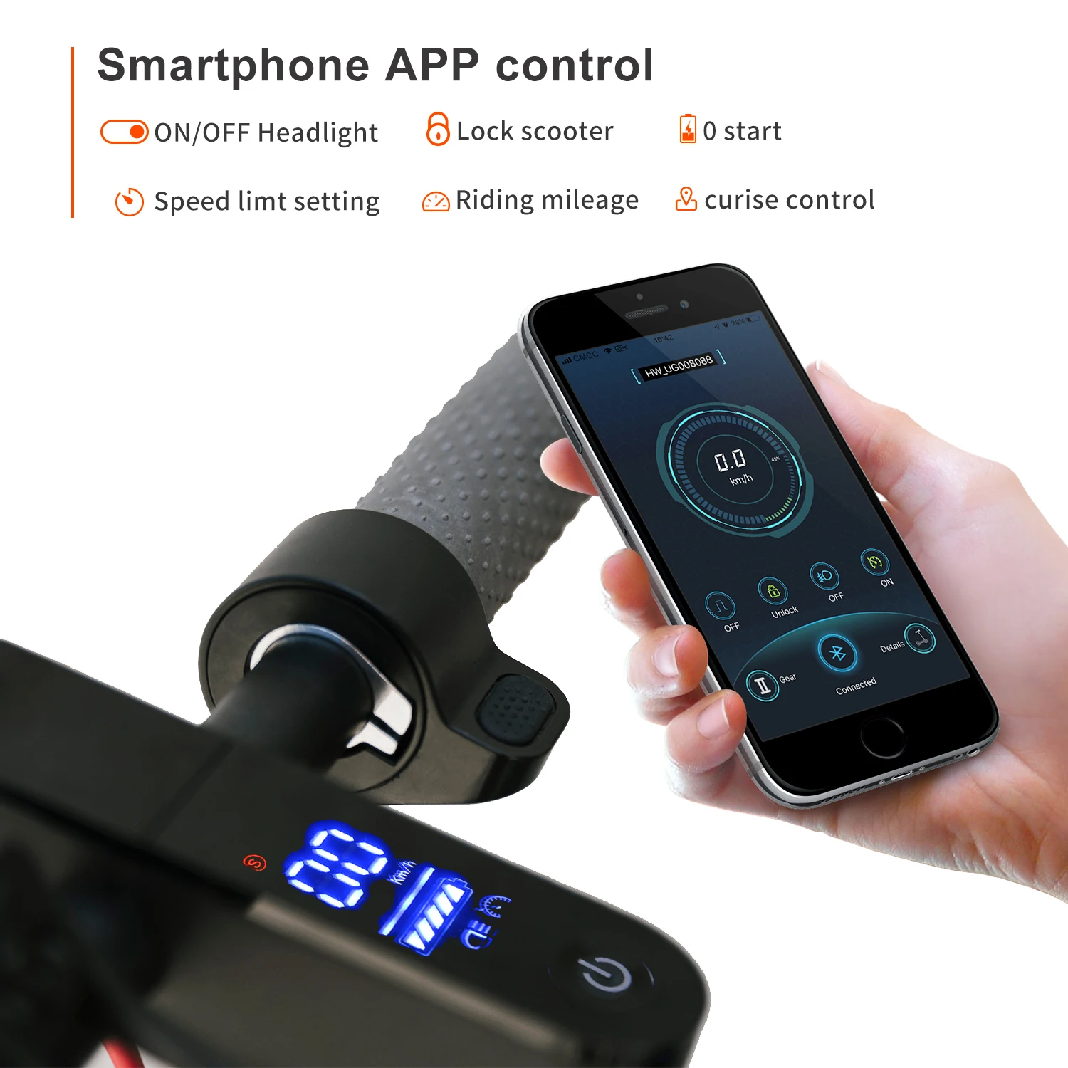 Aovo China Factory Wholesale Waterproof IP65 20Km Range Moto Electrica Scooter