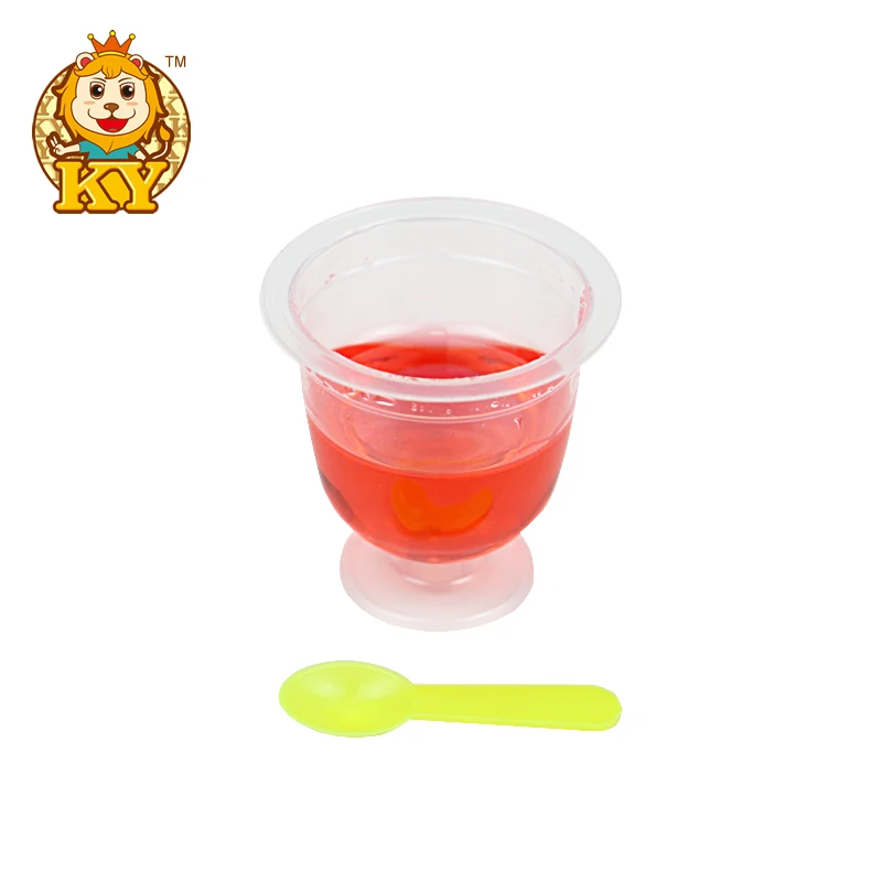 High quality cheap fruity flavor Wine cup shape sweet sour liquid candy