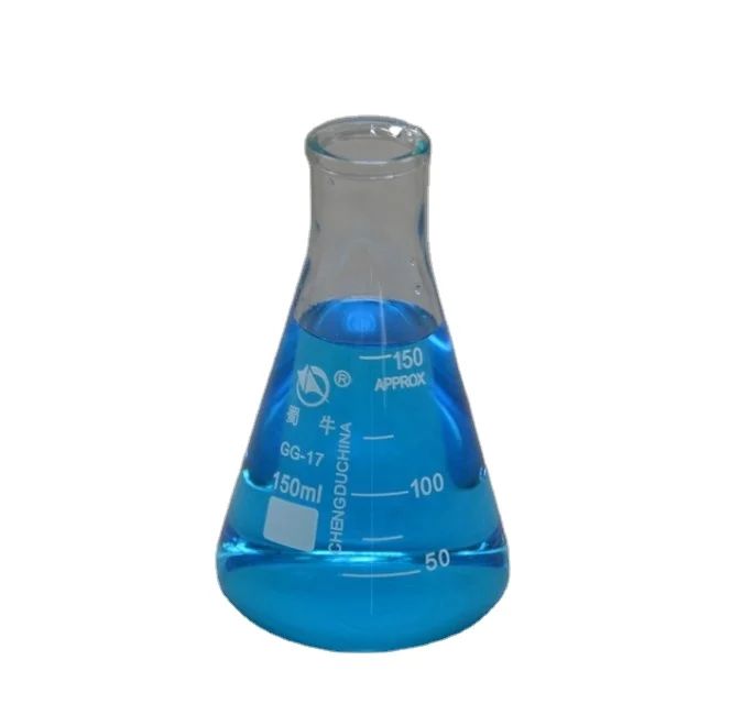 SHUNIU manufacturer thick 3.3 high borosilicate 100ml small narrow neck mouth glass triangle erlenmeyer flask conical flask