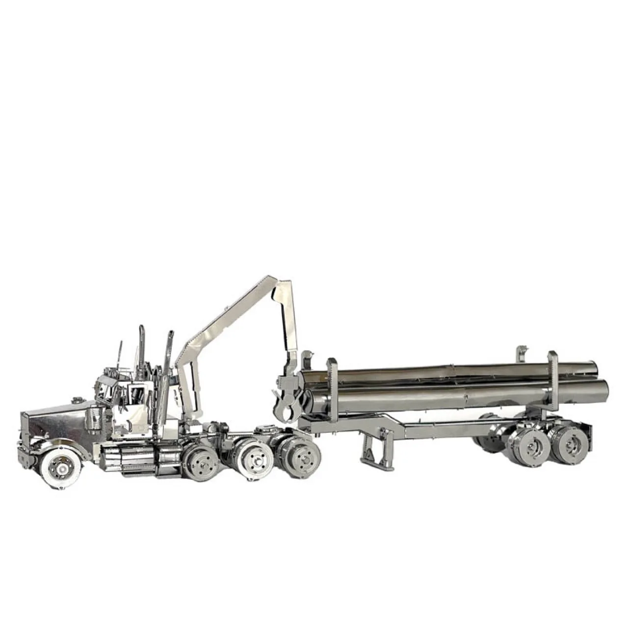 Factory Wholesale Crazy Model 3D All Metal Stainless Steel Model DIY Toy Puzzle Building Blocks Wood Trailer 3D jigsaw puzzles