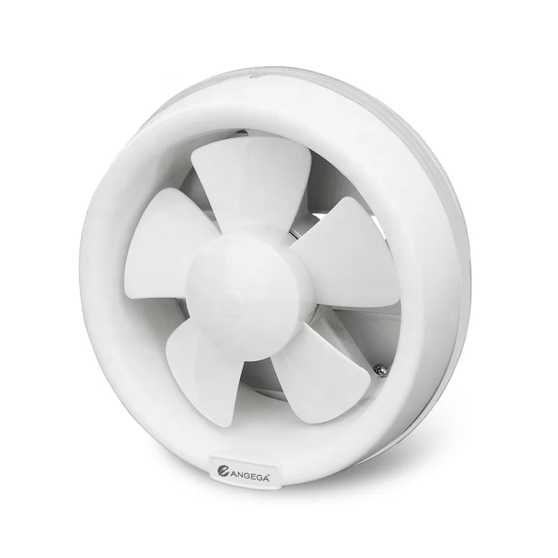 Angega VF-D6/8 inch ABS Plastic Round Exhaust fan Glass Mounted Back Auto Shutter bathroom Kitchen Ventilation Fan