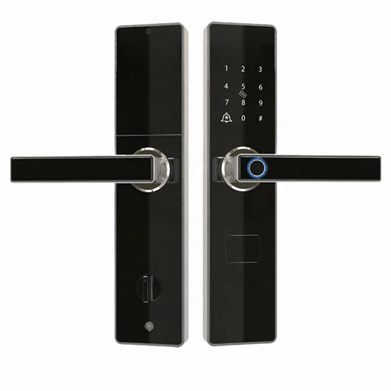 
 Новый дизайн, многофункциональный цифровой смарт-Дверной замок Zhongshan, черный стальной брелок для ключей  