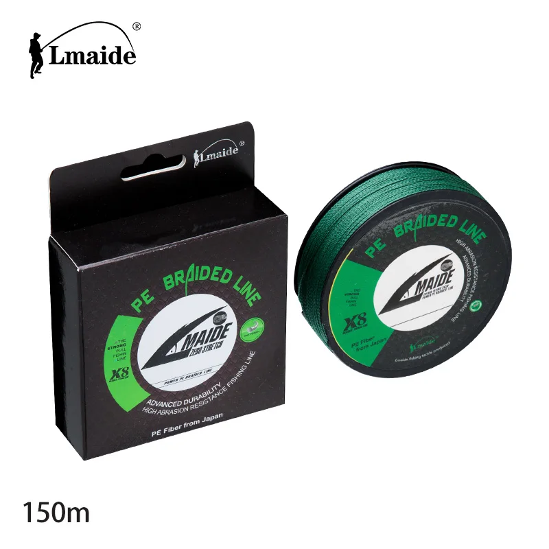 
150m 8 Strands PE Braided Fishing Line High Strength Abrasion Resistant Monofilament Fishing Line 4LB-200LB 