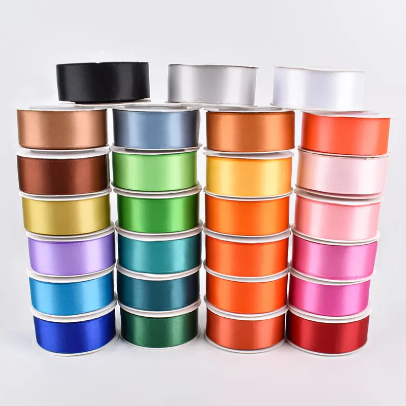 (10 yards/roll) 1.5inch 40mm Single Double Face 4cm Satin Ribbon For Webbing Decoration Gift Christmas Ribbon