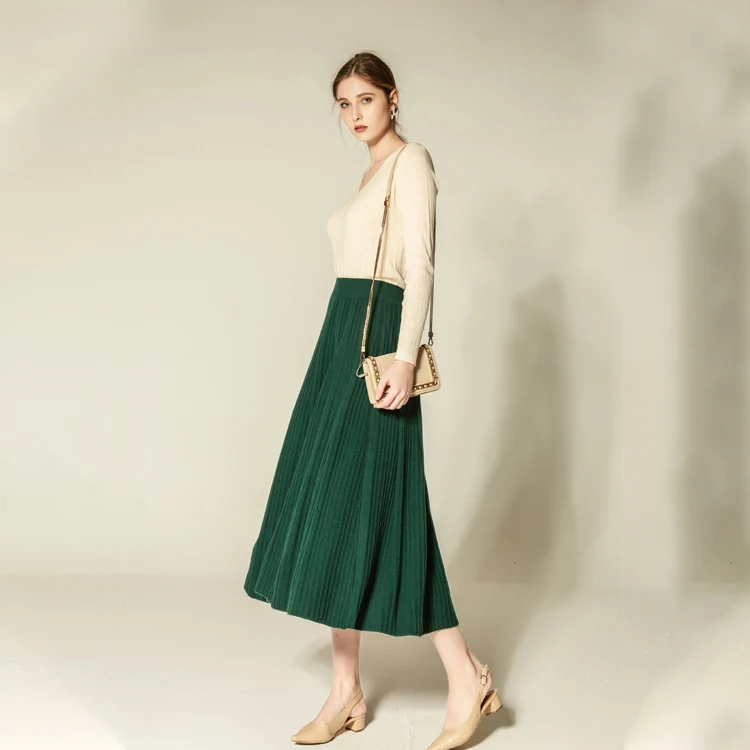 Hot selling Custom women sexy women solid color long pencil maxi skirt