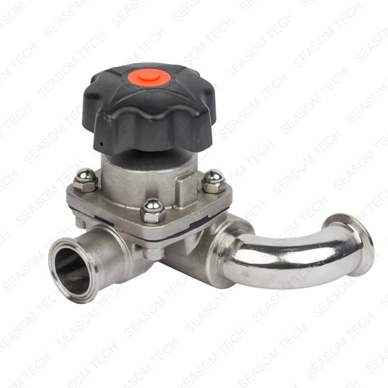 stainless steel ss 316 ansi aseptic tri clamp tc triclamp inox manual aseptic 3way sanitary pneumatic diaphragm valve