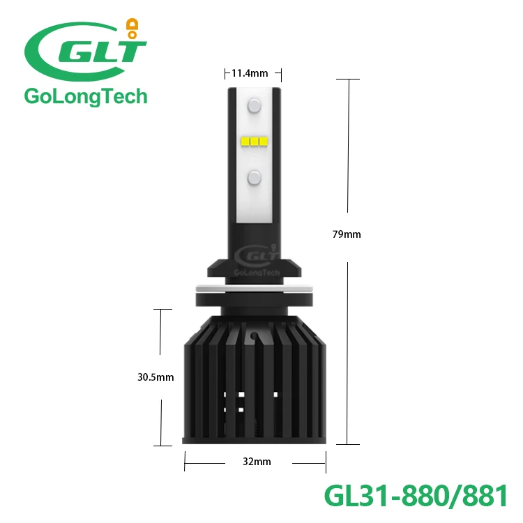 
Led headlight for car GL31 880/881 H3 H7 8 9004 9006 5202 super bright 5000 lumen car led bulb 
