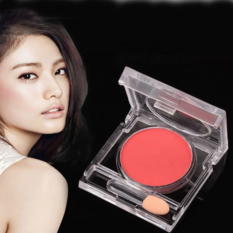 Oem your own logo face blush Equipped with cheek red brush