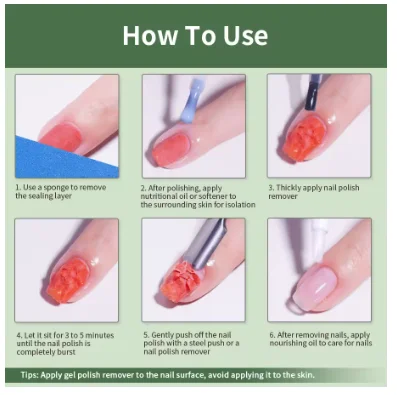 R S Nail Nail Care Harmless 15ml Magic Nail Polish Remover Gel Oem Private Label Magic Gel Polish Remover